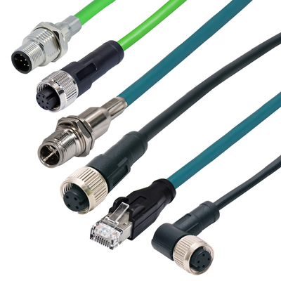 品質  A B D X Coded 3 - 17 Pin M12 Cable Connectors Solder Locking Industrial Standard 工場