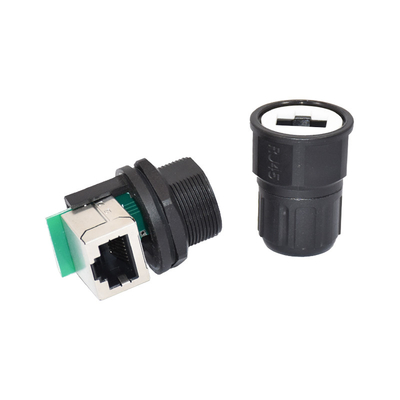 品質  Industrial RJ45 Panel Mount Ethernet Waterproof Connector 1.5A 工場
