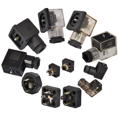 品質  DIN 43650 EN175301 Electrical Solenoid Valve AC DC Female Male PUR 工場