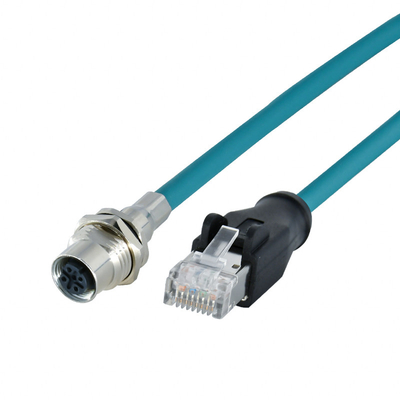 Rj45コネクターへの男女の防水M12はB D X評価される屋外のCMXをコードした