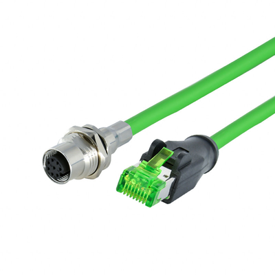 Rj45コネクターへの男女の防水M12はB D X評価される屋外のCMXをコードした