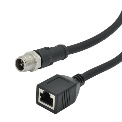Rj45コネクターへの男女の防水M12はB D X評価される屋外のCMXをコードした