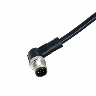 M12 8 Pin Overmoldedセンサーの送電線が付いている防水ワイヤー コネクター
