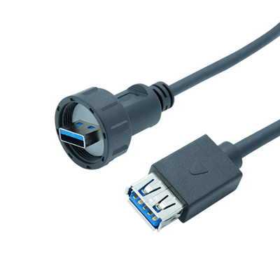 USB 3.0のパネルの台紙IP67ライト ボックス ケーブルを広告するための防水USBのケーブル コネクタ
