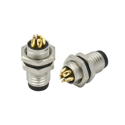 6ピン M8 防水コネクタ 定電圧 250V 温度範囲 40 - 125 度