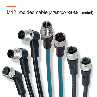 パ66 gf20% 挿入材料 IP67 防水 M8 M12 接続器 重用機器用