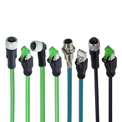 4A M12 から RJ45 接続器 IP67 防水 男性 女性