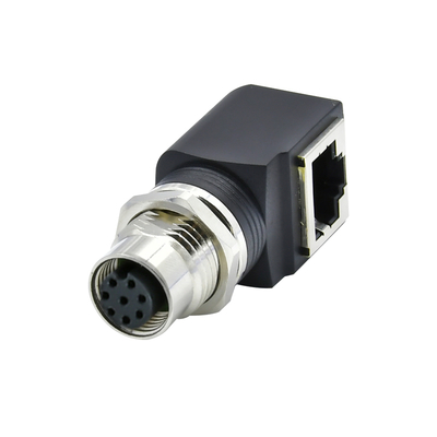 M12 から RJ45 イーサネット 接続器 男性 女性 IP67 防水 3-17 ピン