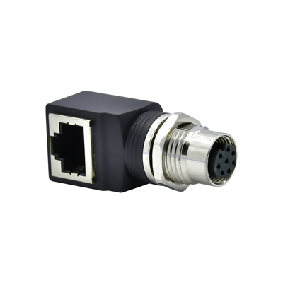 M12 から RJ45 イーサネット 接続器 男性 女性 IP67 防水 3-17 ピン