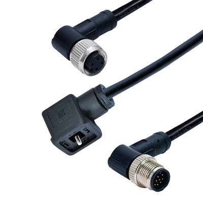 M12からソレノイドバルブコネクタ 防水 IP67 DIN 43650 A B Cタイプ