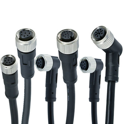 Rigoal M12 から M8 男性 女性 防水接続器 IP67 IP68 3-17 ピン