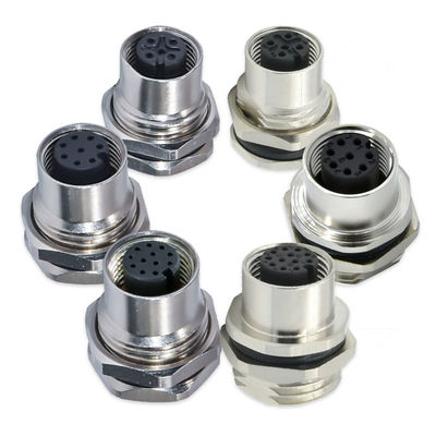 M12 防水コネクタ 3-17 ピン オス メス IP67 IP68 DIN