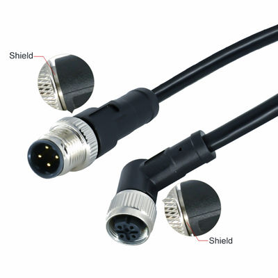 M12 防水コネクタ IP68 3-17 ピン 男性 女性 スクロールタイプ DIN