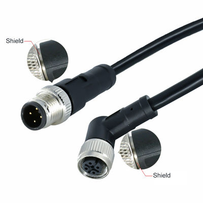 M12 防水コネクタ IP68 3-17 ピン 男性 女性 スクロールタイプ DIN