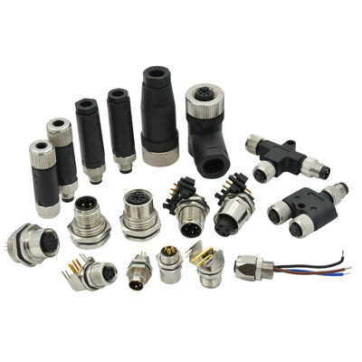 M12 防水コネクタ IP67 IP68 男性 女性 3-24ピン DIN IEC61076