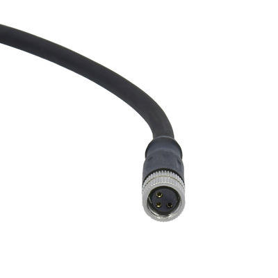 M8 Waterproof Connector with PVC/PUR Cable Vibration Resistance and Shield/Unshield Versions for Industrial Use