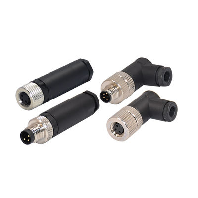 IP67/IP68 Waterproof M8 Circular Connector with 3/4/5/6/8 Pin Configuration and 30V/60V Rated Voltage