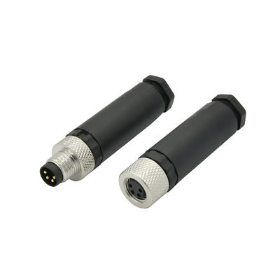 IP67/IP68 Waterproof M8 Circular Connector with 3/4/5/6/8 Pin Configuration and 30V/60V Rated Voltage