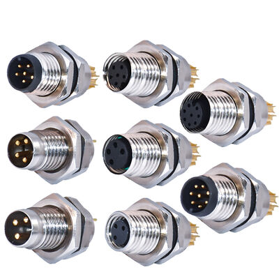 Rigoal M8 コネクタ航空防水 IP67/IP68 3-8 ピン 250V 定格 オス メス プラグ ソケット