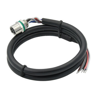 防水M8ミニコネクタ 金属4ピンパネルマウントコネクタ