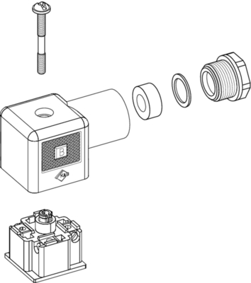 18mmの電磁弁のコネクターは油圧/空気のためのサイズの男性MCXのコネクターを動力を与えた弁に接続するタイプする