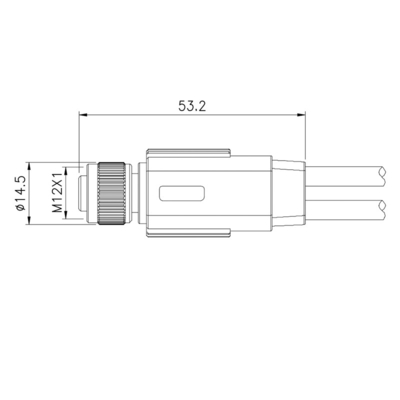 防水IP68センサー アクチュエーター コネクターYのディバイダー5 PinのプラグM12ケーブル