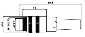 5オートメーションのためにまっすぐに形成されるPin 6 Pinの男女のコネクターの電気円ケーブル