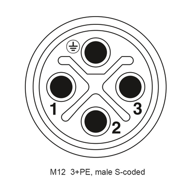 4P回状のMultipole M12防水コネクターPCB速いロックの活字合金の電気コネクタ